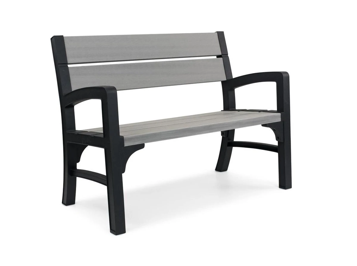 Keter Montero Tuinbank – 2-personen - 120x61x91cm - Grafiet 2 Keter Montero Tuinbank – 2-personen - 120x61x91cm - Grafiet - Afbeelding 2