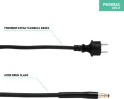 VONROC PRO Hogedrukreiniger V25-2 – 2500W – 195 Bar – 468 L/h – Duurzame Inductiemotor – Incl. 8m Slang, Slanghaspel, Terrasreiniger, Reinigingstank En Meer -Gardena Winkel 1200x952