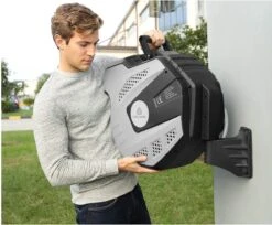 CoolHome Wandslangenbox 30 Meter + 2 Meter - Tuinslang Met Haspel- Slangenhouder 180° Draaibaar - Tuinslanghaspel Zwart - Grijs -Gardena Winkel 1200x992 2