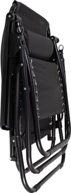 Luxe Ligstoel Met Hoofdsteun & Voetsteun - Verstelbare Rugleuning - Zonnebed Relaxstoel Voor Tuin/Terras/Strand/Balkon/Zwembad/Camping - Inklapbaar - Weerbestendig - Zwart 14 Luxe Ligstoel Met Hoofdsteun & Voetsteun - Verstelbare Rugleuning - Zonnebed Relaxstoel Voor Tuin/Terras/Strand/Balkon/Zwembad/Camping - Inklapbaar - Weerbestendig - Zwart -Gardena Winkel 445x1200