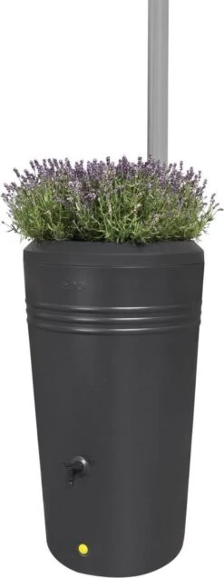 Elho Green Basics Regenton - Regenton - Living Black - Buiten - 200 Liter 36 Elho Green Basics Regenton - Regenton - Living Black - Buiten - 200 Liter -Gardena Winkel 466x1200