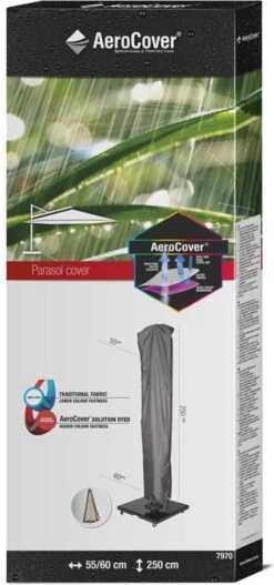 AeroCover Parasolhoes - Zweef Parasols - Grijs - 250x55 Cm (HxB) 23 AeroCover Parasolhoes - Zweef Parasols - Grijs - 250x55 Cm (HxB) -Gardena Winkel 562x1200