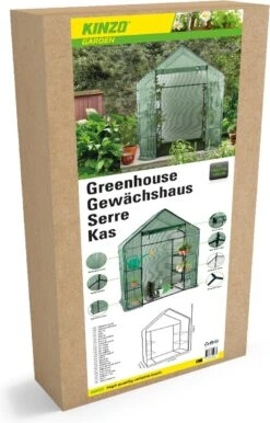 Kinzo Garden - Plastic Broeikas - Serre Van Meerdere Verdiepingen - 143 X 73 X 195 - Groen 13 Kinzo Garden - Plastic Broeikas - Serre Van Meerdere Verdiepingen - 143 X 73 X 195 - Groen -Gardena Winkel 768x1200