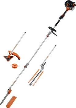 TIMBERPRO - 5-in-1 – Multitool – Benzine - Kettingzaag - Bosmaaier -Kantenmaaier - Haagschaar - Verlengstuk - 52 Cc. -Gardena Winkel 848x1200