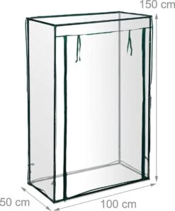 Relaxdays Tomatenkas 150x100x50 Cm - Tuinkas Tomaten - Foliekas - Serre - Kweekkas - PVC -Gardena Winkel 994x1200